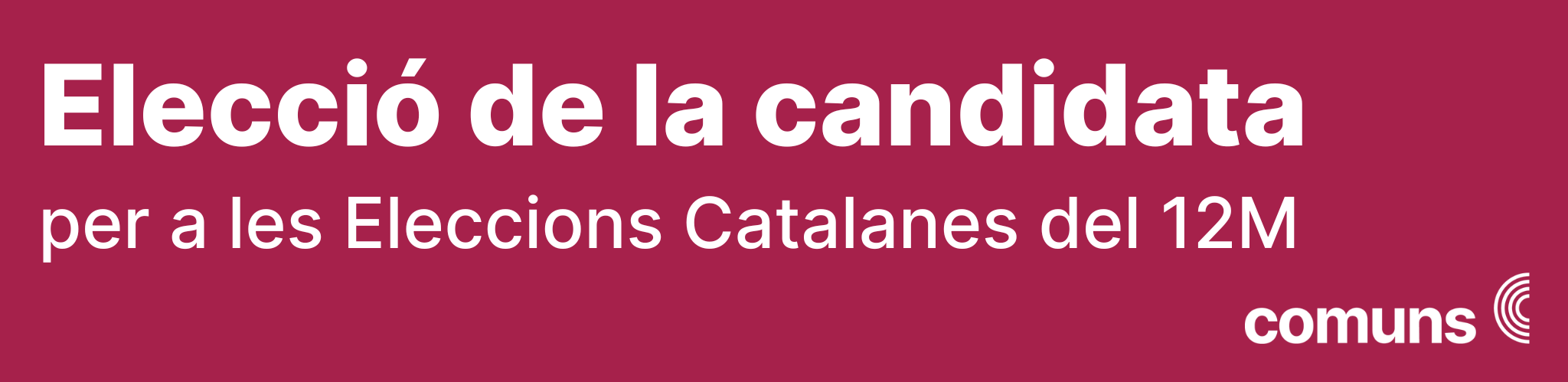 Elecció de la candidata de les eleccions catalanes 2024
